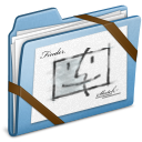 Blue Sketch Icon, Blue Sketch,Cats 2,Folder