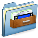 Blue Stock Icon, Blue Stock,Cats 2,Folder