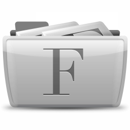 07 Font Collections Icon, 07 Font Collections,Colorflow 1.0,Folder