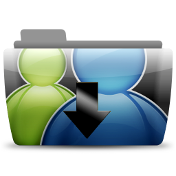 AMSN Received Icon, AMSN Received,Colorflow Full,Folder