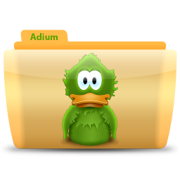 Adium Icon, Adium,Colorflow Full,Folder