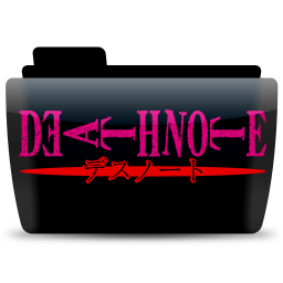 Deathnote text Icon, Deathnote text,Colorflow Full,Folder