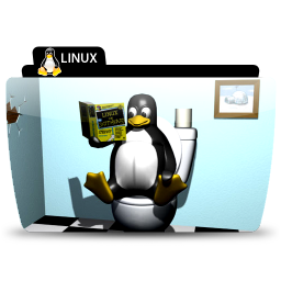 Linux toilet Icon, Linux toilet,Colorflow Full,Folder