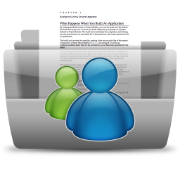 MSN Conversations Icon, MSN Conversations,Colorflow Full,Folder