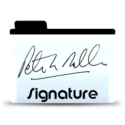Signature Icon, Signature,Colorflow Full,Folder