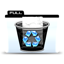 Trash full Icon, Trash full,Colorflow Full,Folder