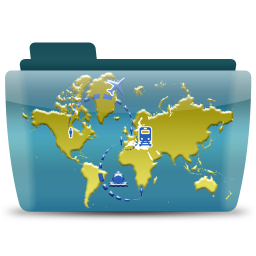 Travel 2 Icon, Travel 2,Colorflow Full,Folder