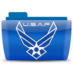 USAF Icon, USAF,Colorflow Full,Folder