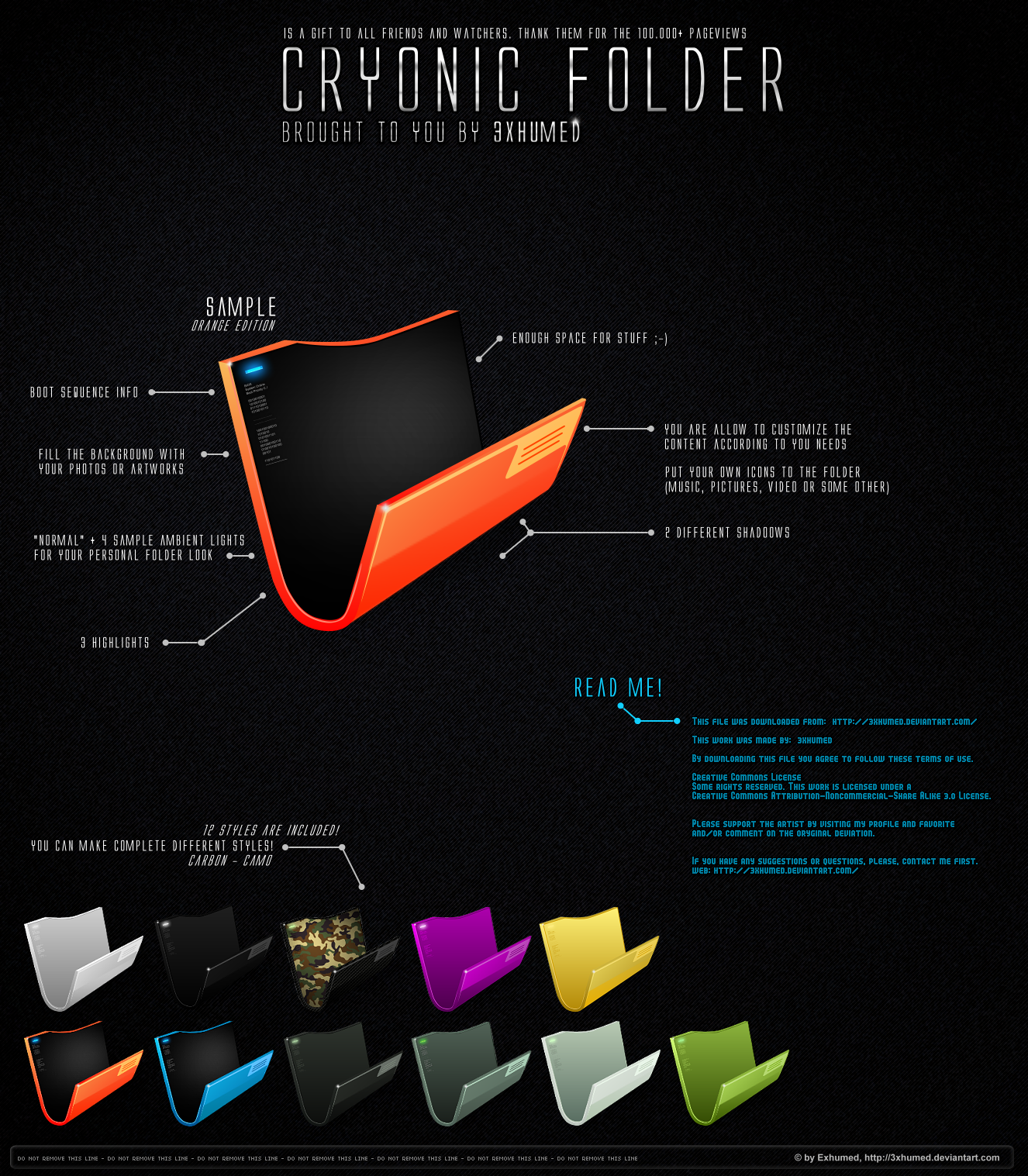 readme Icon, readme,Cryonic Folder,Folder