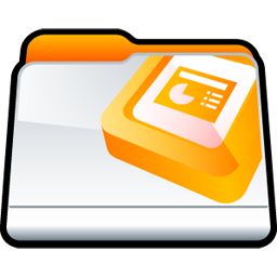 Microsoft PowerPoint Icon, Microsoft PowerPoint,Dock Folders,Folder,