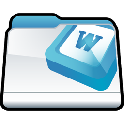 Microsoft Word Icon, Microsoft Word,Dock Folders,Folder,