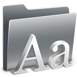 3D Fonts Icon, 3D Fonts,Hyperion,Folder