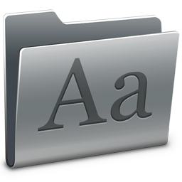 Fonts Icon, Fonts,Hyperion,Folder