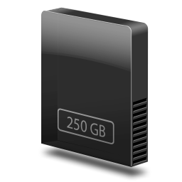 Drive slim internal 250gb Icon, Drive slim internal 250gb,Icons 10 Bundle,Folder