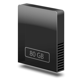 Drive slim internal 80gb Icon, Drive slim internal 80gb,Icons 10 Bundle,Folder