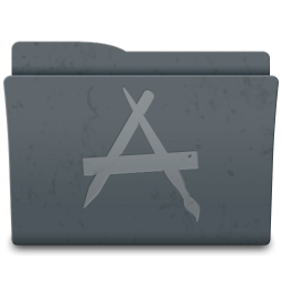 Applications Icon, Applications,Leox Graphite,Folder
