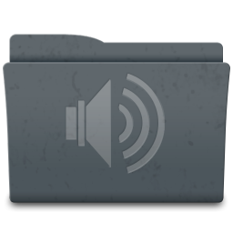 Sounds Icon, Sounds,Leox Graphite,Folder