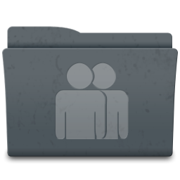 Users Icon, Users,Leox Graphite,Folder