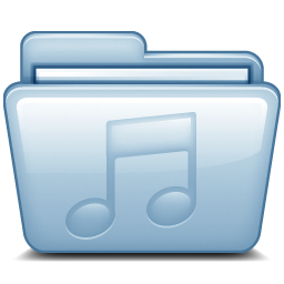 Blue Music Icon, Blue Music,Mac Folders,Folder