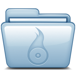 Blue Roxio Icon, Blue Roxio,Mac Folders,Folder