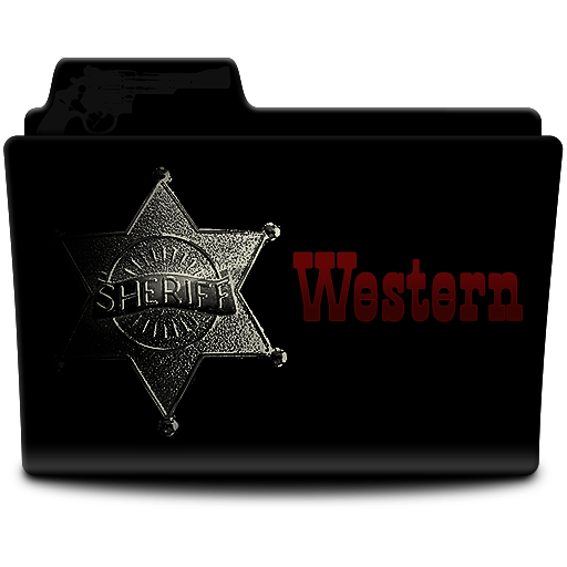 Western Icon, Western,Movie Folders - IconSet,Folder,http://wurstgott.deviantart.com/art/Movie-Folders-IconSet-97501972