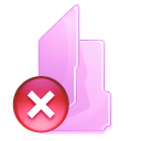 Folder delete Icon, Folder delete,Pink Folders,Folder
