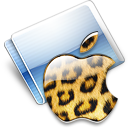 Apple Jaguar Icon, Apple Jaguar,Snow E2 Aqua,Folder