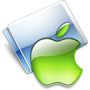 Apple lime Icon, Apple lime,Snow E2 Aqua,Folder