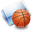 Games Basketball Icon, Games Basketball,Snow E2 Aqua,Folder