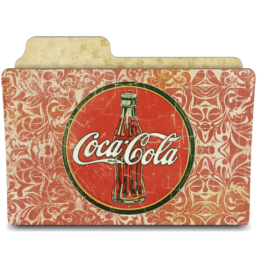 drink coca cola Icon, drink coca cola,Vintage Folders,Folder