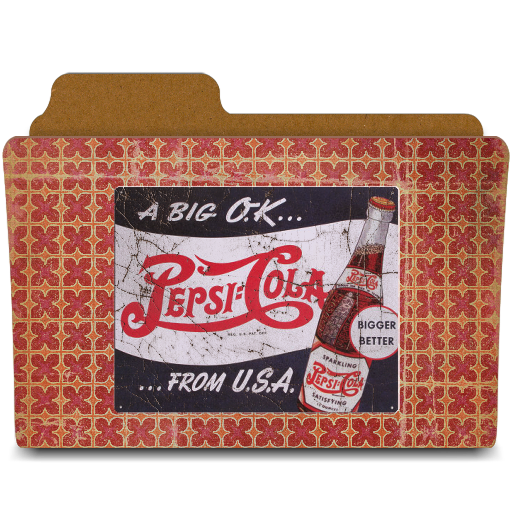pepsi cola Icon, pepsi cola,Vintage Folders,Folder