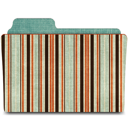 stripey Icon, stripey,Vintage Folders,Folder