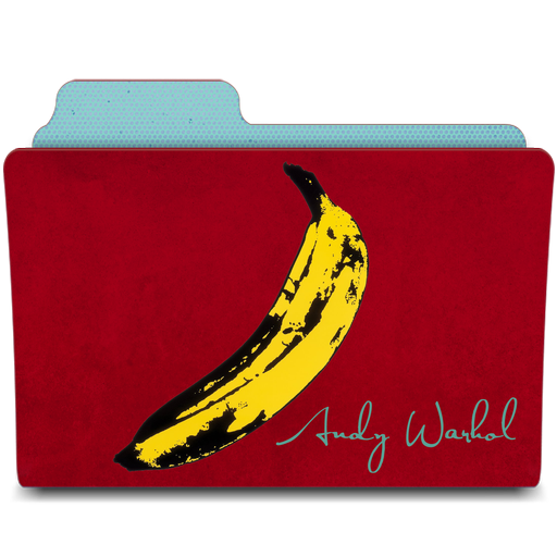 warhol banana Icon, warhol banana,Warhol Folders,Folder