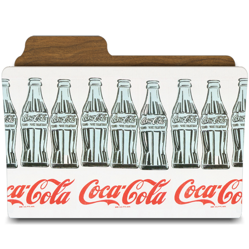 warhol coca cola Icon, warhol coca cola,Warhol Folders,Folder