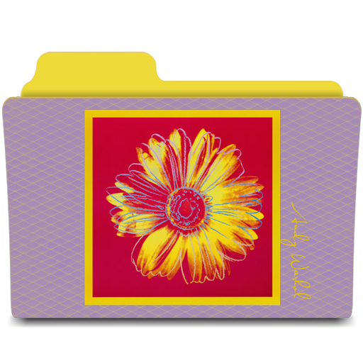 warhol daisy Icon, warhol daisy,Warhol Folders,Folder
