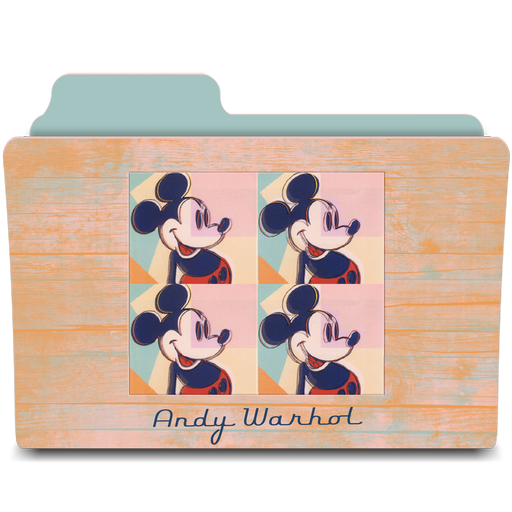 warhol four mickeys Icon, warhol four mickeys,Warhol Folders,Folder