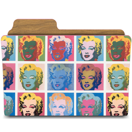 warhol marilyns Icon, warhol marilyns,Warhol Folders,Folder