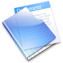 Aqua Documents Icon, Aqua Documents,World of Aqua Folders,Folder,