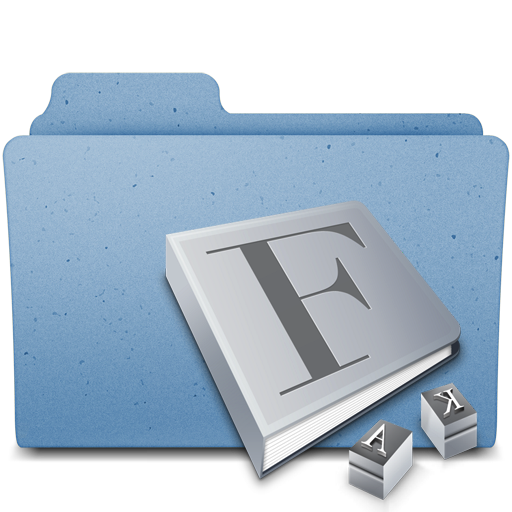 fonts Icon, fonts,leopard custom folders,Folder,http://tonisl78.deviantart.com/art/leopard-custom-folders-512x512-95134946