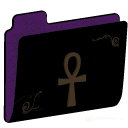 Ankh Empty Folder (purple) Icon, Ankh Empty Folder (purple),wiccan folders,Folder,http://lilithsoul.deviantart.com/art/wiccan-folders-17245909