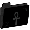 Ankh Empty Folder (silver) Icon, Ankh Empty Folder (silver),wiccan folders,Folder,http://lilithsoul.deviantart.com/art/wiccan-folders-17245909