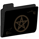 Pentacle Empty Folder (gold) Icon, Pentacle Empty Folder (gold),wiccan folders,Folder,http://lilithsoul.deviantart.com/art/wiccan-folders-17245909