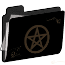Pentacle Folder (gold) Icon, Pentacle Folder (gold),wiccan folders,Folder,http://lilithsoul.deviantart.com/art/wiccan-folders-17245909