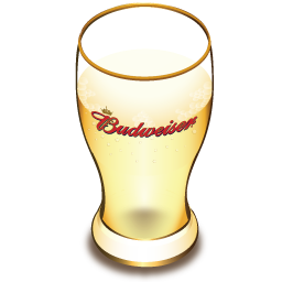 Budweiser beer glass Icon, Budweiser beer glass,Beer,Food & Drinks,