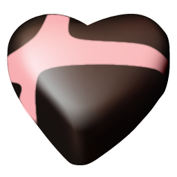 chocolate hearts 01 Icon, chocolate hearts 01,Chocolate Hearts,Food & Drinks