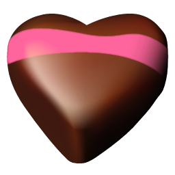 chocolate hearts 05 Icon, chocolate hearts 05,Chocolate Hearts,Food & Drinks