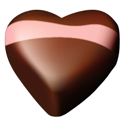 chocolate hearts 08 Icon, chocolate hearts 08,Chocolate Hearts,Food & Drinks