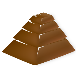chocolate pyramid Icon, chocolate pyramid,Chocolate,Food & Drinks