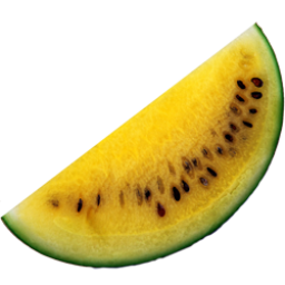 yellow watermelon Icon, yellow watermelon,Fruitsalad,Food & Drinks