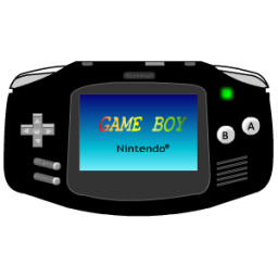 Gameboy Advance black Icon, Gameboy Advance black,Console,Game